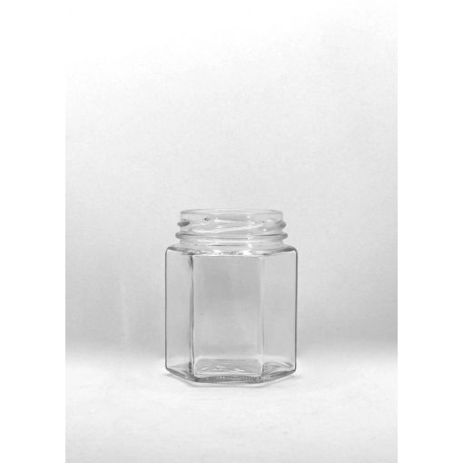 Konzerves Üveg Hexagon 196ml