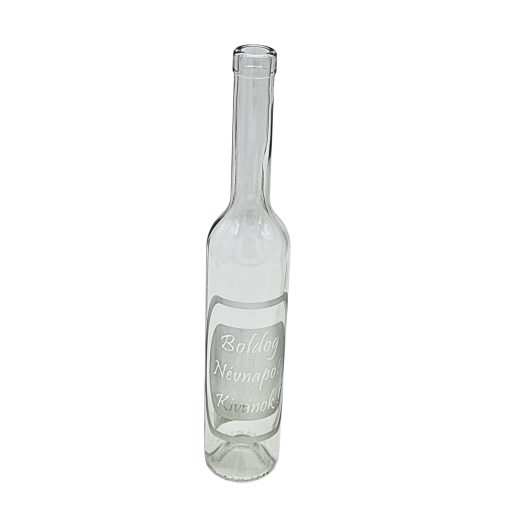 500ml Homokfújt palack - Névnapos.
