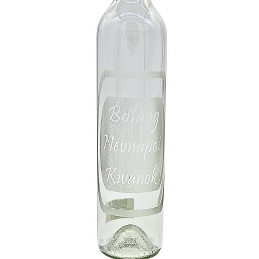 500ml Homokfújt palack - Névnapos.