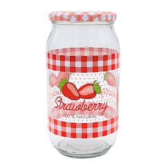 1000 ml Konzervüveg - Epres tetővel