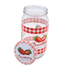 1000 ml Konzervüveg - Epres tetővel