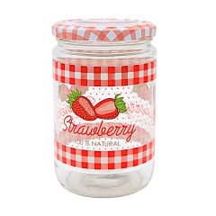 660 ml Konzervüveg - Epres tetővel