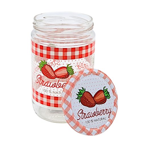 660 ml Konzervüveg - Epres tetővel