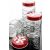 Tároló üveg 1,5L liter - Puzzle - 3 színben - új