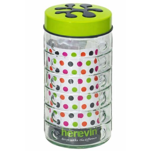 Tároló üveg 2 liter - Puzzle - 3 színben - új