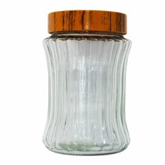 1000ml Tároló üveg woody