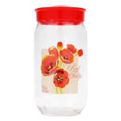 720ml Tároló üveg Pipacs