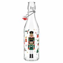 1000ml Karácsonyi Csatos Üveg több mintával