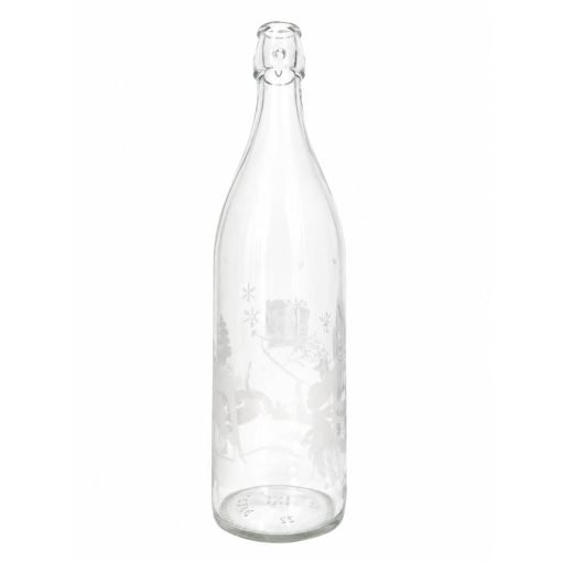 1000ml Karácsonyi Csatos Üveg több mintával