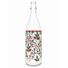 1000ml Karácsonyi Csatos Üveg több mintával