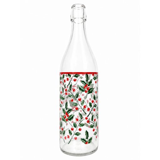 1000ml Karácsonyi Csatos Üveg több mintával