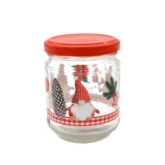 Karácsonyi Díszüveg Fedéllel 200ml