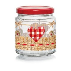 Karácsonyi Díszüveg Fedéllel 300ml