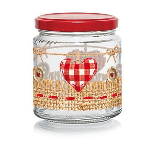 Karácsonyi Díszüveg Fedéllel 300ml