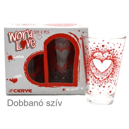 World Love pohár szett (2 db)