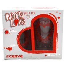 World Love pohár szett (2 db)