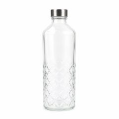 1000 ml Üvegpalack DIAMOND ezüstszínű csavarzárral