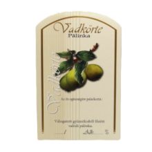 Pálinkás címke - Vadkörte (nagy)