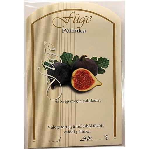 Pálinkás címke - Füge (nagy)