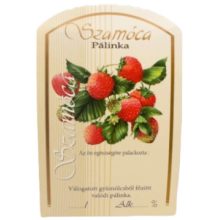 Pálinkás címke - Szamóca (nagy)