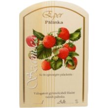 Pálinkás címke - Eper (nagy)