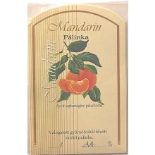Pálinkás címke - Mandarin (nagy)