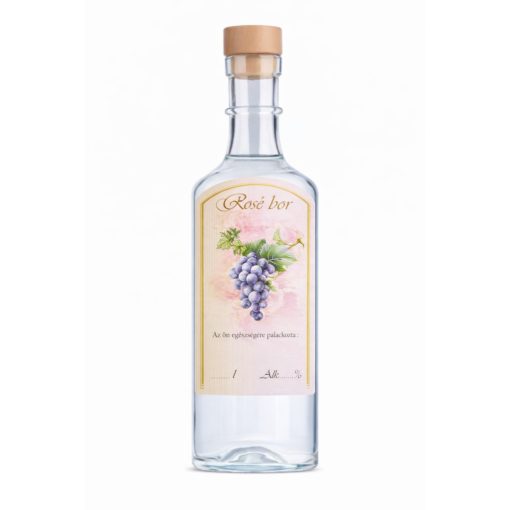 Pálinkás címke - Rosé bor (nagy)